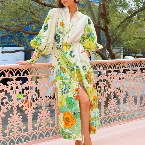 Euro Style Constance Shirtdress In Cream Dress - Picture 6 of 7